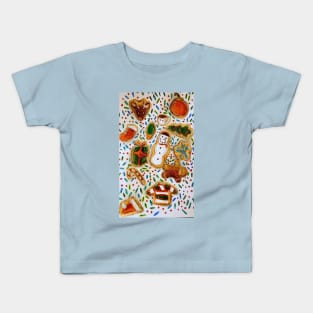 Frosted and Festive Cookie Collage Kids T-Shirt